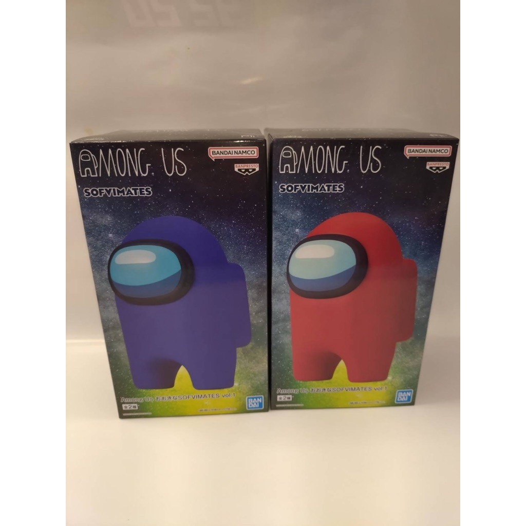 ［店小二］現貨 正版 全新 萬代 among US 景品 紅 藍 軟膠 公仔