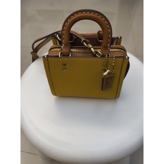 COACH Rogue 12 撞色斜背迷你手袋