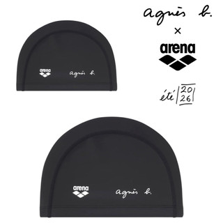現貨 日本代購 agnes b. x arena AGNES2324 2WAY 防水 矽膠 兩用泳帽 貼合 抗氯