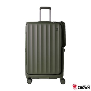 【CROWN】WAVE 29吋前開式側袋磁吸剎車箱-森林抹茶 超大容量 旅遊好物 生日禮物 送禮 | CM SHOP