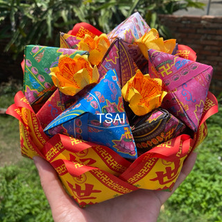 手作🪷紙上心意🪷極樂世界 🪷九轉蓮花粽 端午祭祖 手工紙紮肉粽 往生者祭祀