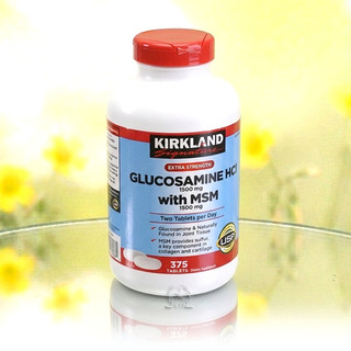 🌷Kirkland 科克蘭Glucosamine+MSM 葡萄糖胺含MSM 375碇 2028/07