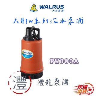 大井泵浦 輕巧型沉水泵 抽水馬達 沉水馬達 PW800A 水龜 洗水塔