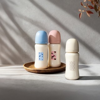 酷咕鴨 KUKU PLUS 印記PP寬口奶瓶 240ml / S 十字型奶嘴