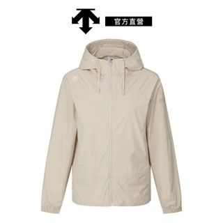 【DESCENTE 迪桑特】女士 腰部抽繩防風連帽外套 現貨