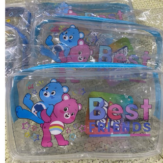 正版 彩虹熊 Care Bears 旅行透明化妝包 鉛筆袋 收納包