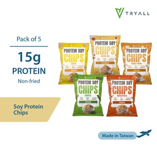 TRYALL Soy Protein Chips -30g (5 Packs)