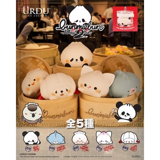 野獸國直營店｜URDU 蒸籠點心包子 鬆軟吊飾(附娃包) BUNMIEBUN系列 第二彈 盲盒套組 (5入)