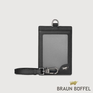 【BRAUN BUFFEL】HOMME-P 證件夾-黑色(德國小金牛台灣總代理)/BF598-600A-BK