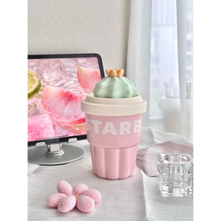 星巴克杯子多肉花園系列可愛仙人掌粉色陶瓷吸管杯