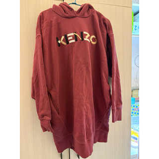 二手 Kenzo 連帽T內刷毛 有口袋 L