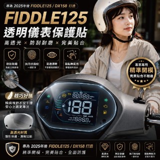 慕恩先生 sym fiddle 125 儀表板保護貼 機車貼膜 螢幕保護貼 犀牛皮 儀表板防曬罩