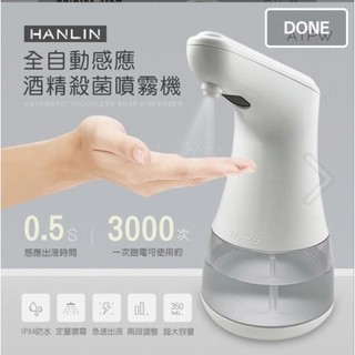 （106).自動感應酒精噴霧機 HANLIN-ATPW殺菌乾洗手防疫神器