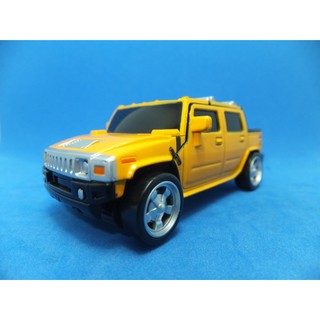 DiaRobo 爆速救命 DR-0014 迷你變形機器人 1:64 HUMMER 猩猩 黃色悍馬車