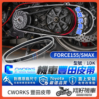 【翔好機車】TOYOTA 豐田 皮帶 傳動皮帶 機車皮帶 1DK FORCE SMAX FORCE155 SMAX二代