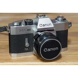 canon ex auto QL+50mm f1.8鏡頭（大光圈 底片相機 老東西）#132029