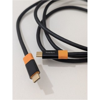 二手【PowerSync群加】3A快充線 10Gbps 影音傳輸線C to C 1.5M 雙Type-C 充電線