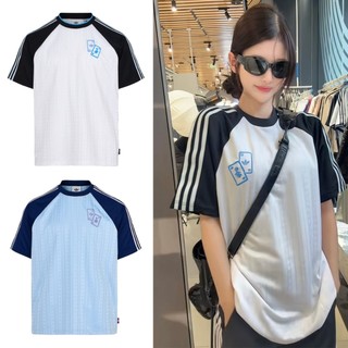 ADIDAS X DISNEY U TEE SS 白 藍 迪士尼 柴郡貓 愛麗絲夢遊仙境 聯名 短T【KY830】