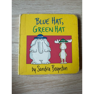 [二手書］Blue Hat, Green Hat by Sandra Boynton 硬頁書 英文繪本