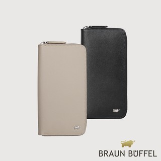 【BRAUN BUFFEL】亞當 8卡拉鍊長夾-多色賣場(德國小金牛台灣總代理)/BF504-601