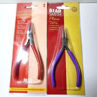 Beadsmith品牌120mm圓嘴鉗紅色紫色/PL714 PL724