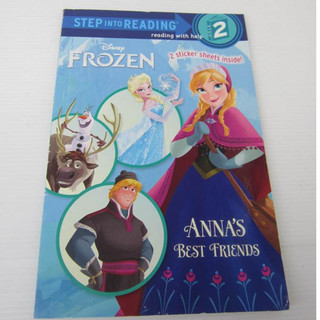 「二手書」Step Reading 2 Disney Frozen Anna's friends 英文讀本 附小貼紙