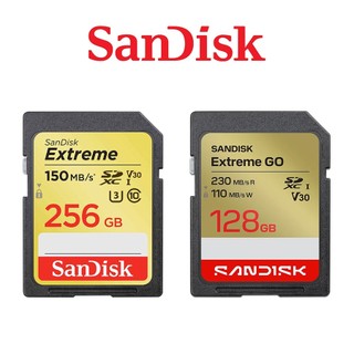 【SanDisk】256G 128G EXTREME SD U3 V30 記憶卡 讀150MB 寫70MB SDXC