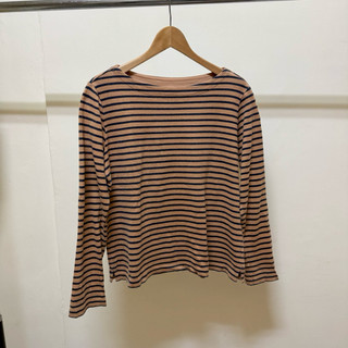 （二手）UNIQLO｜船型領條紋上衣XL尺寸