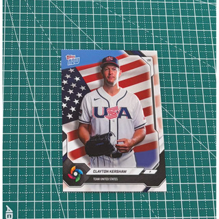 Topps Now WBC Clayton Kershaw 球員卡 MLB 棒球卡 洛杉磯道奇