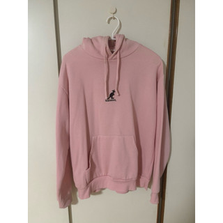 kangol 粉色內刷毛帽T