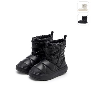 【FILA】中性 PUFFER BOLD BOOTS 雪靴-黑 4-C631Z-001