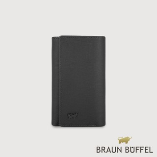 【BRAUN BUFFEL】維克多-E 鑰匙包-黑色(德國小金牛台灣總代理)/BF570-110-BK