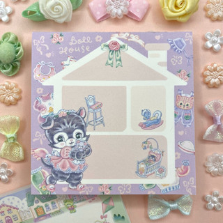 Only Two x 絮小餅-Doll House貓咪育嬰室便條紙