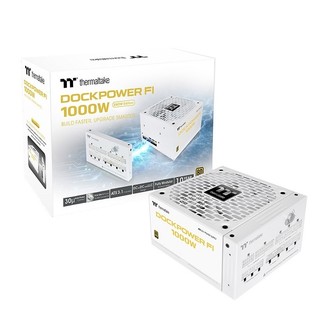 Thermaltake 曜越 Dockpower FI 1000W ATX3.1金牌全模電源供應器 黑/白