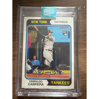 Oswaldo Cabrera auto洋基隊Topps Archives Signature series /13首號