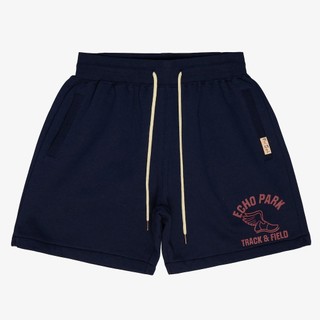Mitchell & Ness x Fred Segal Echo Park 聯名短褲 刷毛 藏青 運動褲