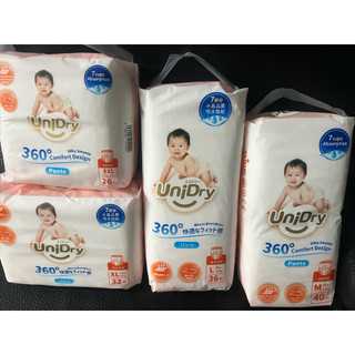 UniDry優力寶奢柔優選褲型嬰兒尿布 褲跟黏 M到xxl