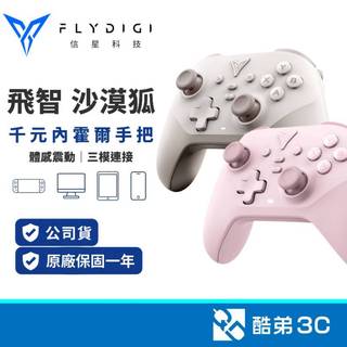 【千元內霍爾手把】FLYDIGI 飛智 沙漠狐 霍爾線性搖桿 體感震動 支援Switch/電腦 無線遊戲手把 公司貨
