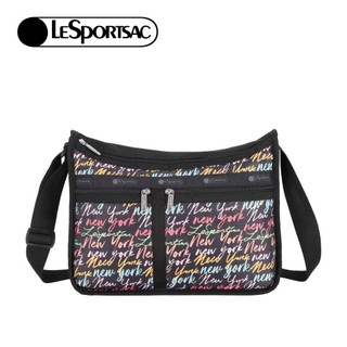Lesportsac Deluxe Everyday Bag 經典斜背包 側背包 通勤旅行包 女包 男包(紐約塗鴉風)