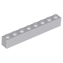 LEGO 樂高 零件 3008 淺灰色 1x8 基本磚 4211392