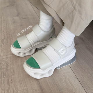 -ESL- NIKE AIR MAX HALO 米灰 氣墊 增高 緩震 魔鬼氈 涼鞋 女鞋 IO1959-002