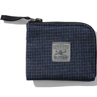 BUTTER GOODS BG262D10220F ZIP WALLET 尼龍 拉鍊短夾 零錢包 (丹寧色) 化學原宿