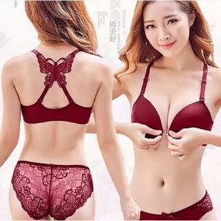 women Adjusted push up Y type Butterfly back seamless bra