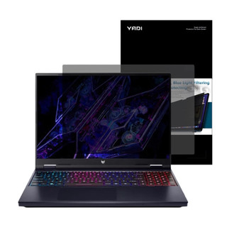 🦄 YADI 亞第🦄 水之鏡防窺片 靜電吸附 16吋 Acer PREDATOR HELIOS NEO 16, 1個