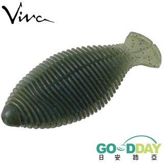 Viva Gill 3.5 吋 小型藍鰓魚仿生軟蟲｜下沉泳姿・遠投軟蟲・Bass 黑鱸專用