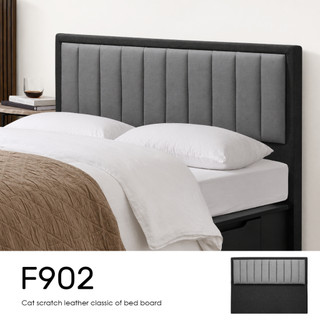 【 Famo 】F902 亞麻貓抓皮 床頭片 床頭板 亞麻布紋皮革 耐磨耐燃 防水布