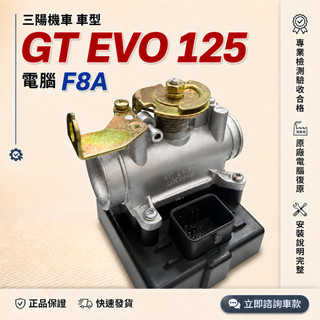 【三陽機車電腦完修型號F8A】GT EVO 125 噴射節流閥總成 西門子 ECU總成 GT125節流閥 GT125電腦