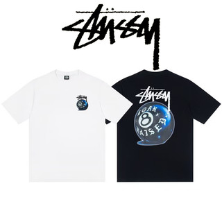 Stussy x BORN x RAISED 聯名系列 SS23 8 BALL TEE 短袖 8球黑8檯球印花 T恤