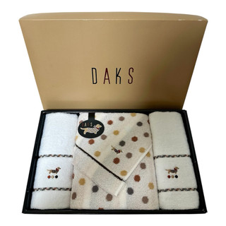 DAKS 浴巾+洗臉毛巾盒裝 日本製 未使用