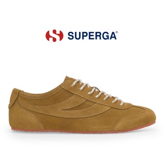 SUPERGA 女鞋 德訓鞋 薄底鞋 Artifact系列 麂皮 復古 焦糖黃 S6151IW-AQM
